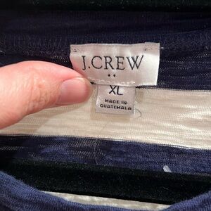 Blue and White stripped Jcrew Factory Dress